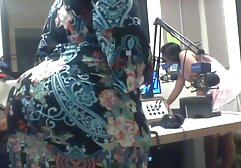 Fucked brown-haired in couple morning sex fur L. on the old sofa